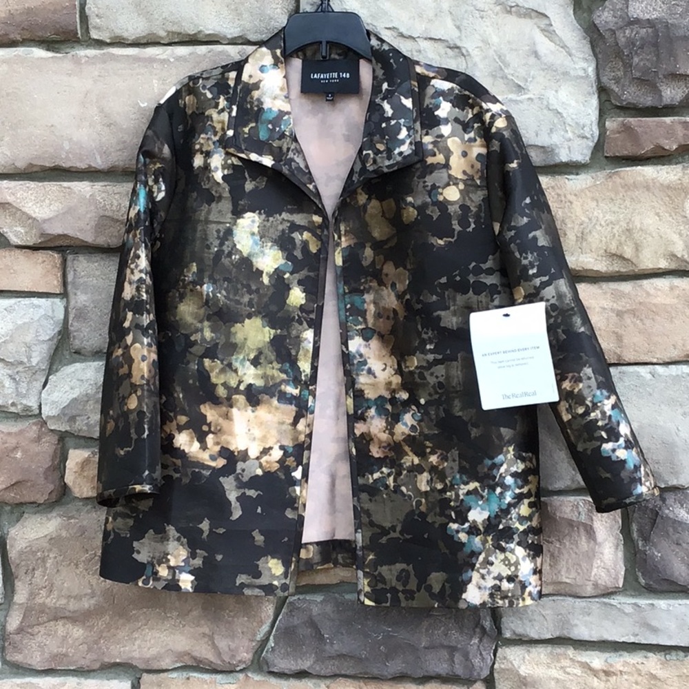 Lafayette 148 New York Polyester Silk Jacket